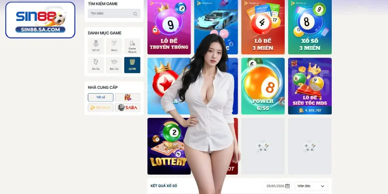 Lô đề Sin88 – Tỷ lệ 1 ăn 99 cực đỉnh
