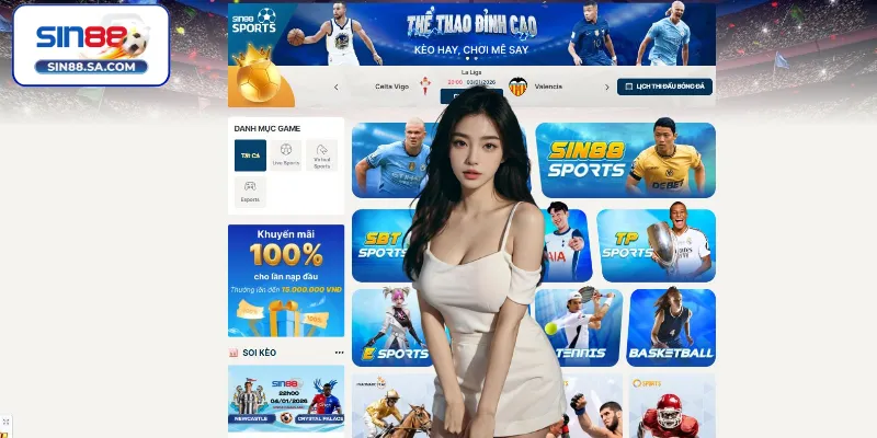 Thể thao Sin88 – Đỉnh cao odds thế giới