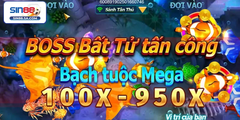 Ưu điểm thu hút của sảnh bắn cá Sin88